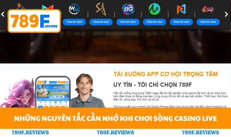 Những nguyên tắc cần nhớ khi chơi sòng casino live